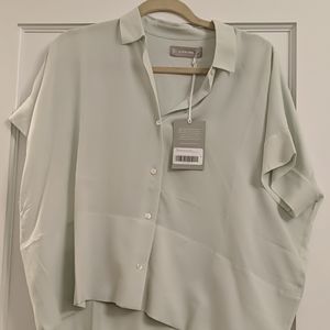 Everlane Mint Silk Top Size 4 (New With Tags)